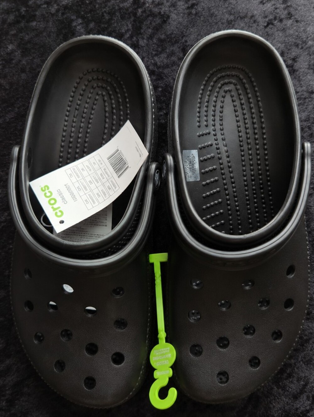 CROCS Man/Woman Black Clog Sandals